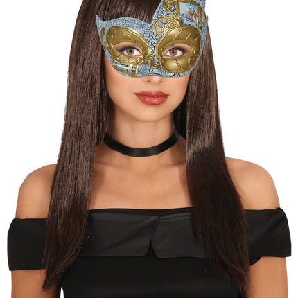 Venetiaans Oogmasker Goud van Fiestas Guirca koop je bij Partywinkel