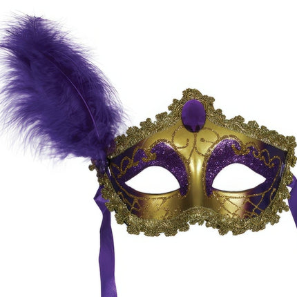Venetiaans Oogmasker Goud Paars van Fiestas Guirca koop je bij Partywinkel
