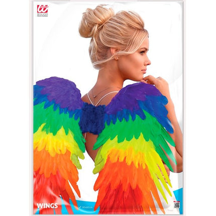 Veren Vleugels Regenboog Opvouwbaar 80X60 cm van Widmann koop je bij Partywinkel