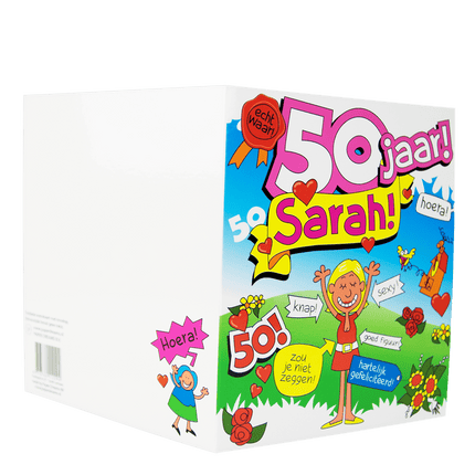 Verjaardagskaart Sarah Cartoon 16,5cm van Paper Dreams koop je bij Partywinkel
