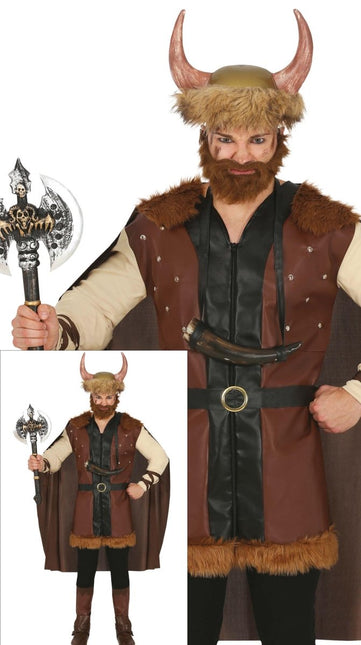 Viking Kostuum Bruin Heren van Fiestas Guirca koop je bij Partywinkel