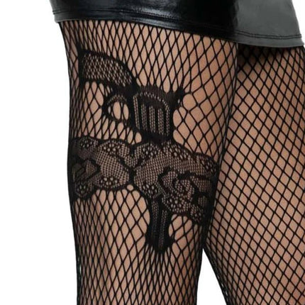 Visnet Panty Zwart Pistool van Leg Avenue koop je bij Partywinkel