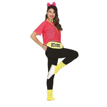 Visnet T/shirt Neon Roze Kort L van Fiestas Guirca koop je bij Partywinkel