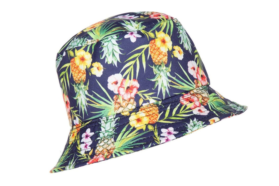 Hawaii Bucket Hat Ananas van Wilbers & Wilbers koop je bij Partywinkel
