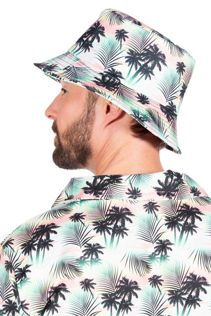 Hawaii Bucket Hat Palmboom van Wilbers & Wilbers koop je bij Partywinkel