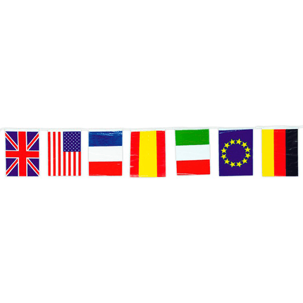 Vlaggenlijn Landen 50m van Fiestas Guirca koop je bij Partywinkel