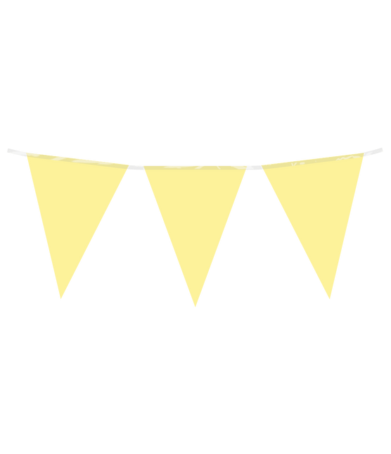 Vlaggenlijn pastel geel van Paper Dreams koop je bij Partywinkel