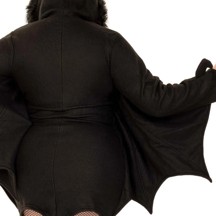 Vleermuis Jurk Zwart Dames Plus Size Leg Avenue van Leg Avenue koop je bij Partywinkel