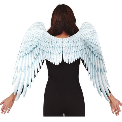 Vleugels Stof Wit 1,05m van Fiestas Guirca koop je bij Partywinkel