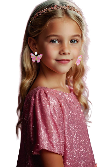 Vlinder Oorbellen van Fiestas Guirca koop je bij Partywinkel