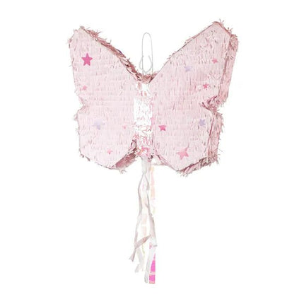 Vlinder Pinata Roze 58cm van Partydeco koop je bij Partywinkel