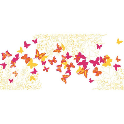 Vlinder Tafelloper Gekleurd 5m van CHAKS koop je bij Partywinkel