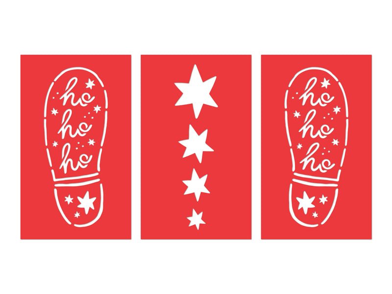 Voetafdruk Kerstman 3st van Partydeco koop je bij Partywinkel