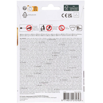 Voetbal Ballonnen Gekleurd 33cm 6st van Folat koop je bij Partywinkel