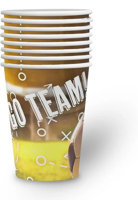 Voetbal Bekers Goal 250ml 8st van VDV Benefit koop je bij Partywinkel