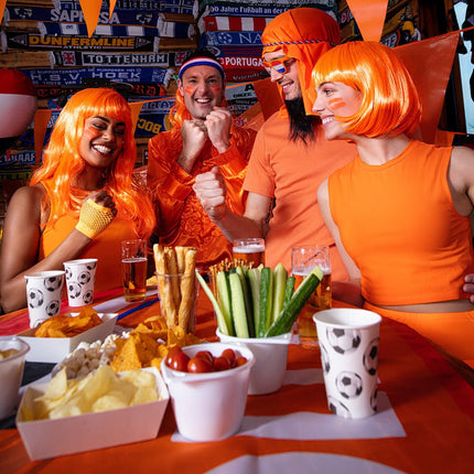 Voetbal Bekers Papier 210ml 10st van Boland koop je bij Partywinkel