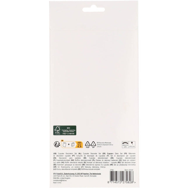 Voetbal Cupcake Toppers 6st van Folat koop je bij Partywinkel