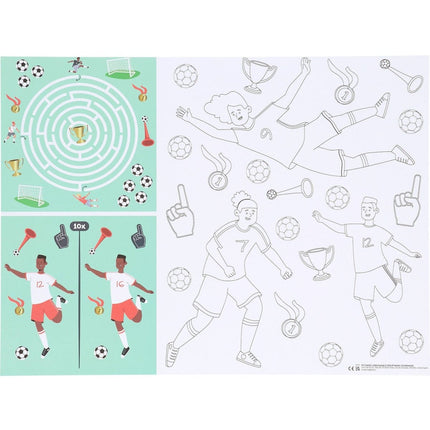 Voetbal Placemats Met Activiteiten 40cm 6st van Folat koop je bij Partywinkel