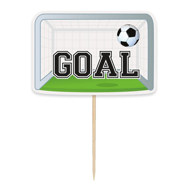 Voetbal Taarttoppers 6st van Unique koop je bij Partywinkel