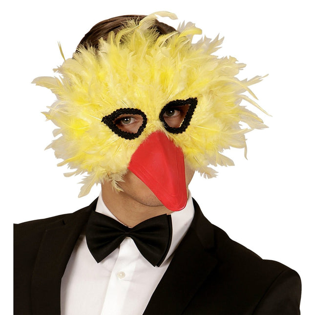 Vogel Masker Geel van Widmann koop je bij Partywinkel
