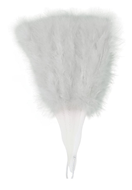 Waaier Witte Veren van Fiestas Guirca koop je bij Partywinkel