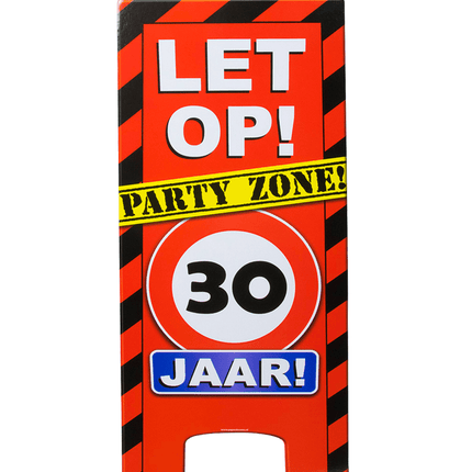 Warning Sign 30 Jaar 62,5cm van Paper Dreams koop je bij Partywinkel