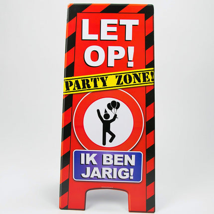 Warning Sign Ik Ben Jarig 62,5cm van Paper Dreams koop je bij Partywinkel