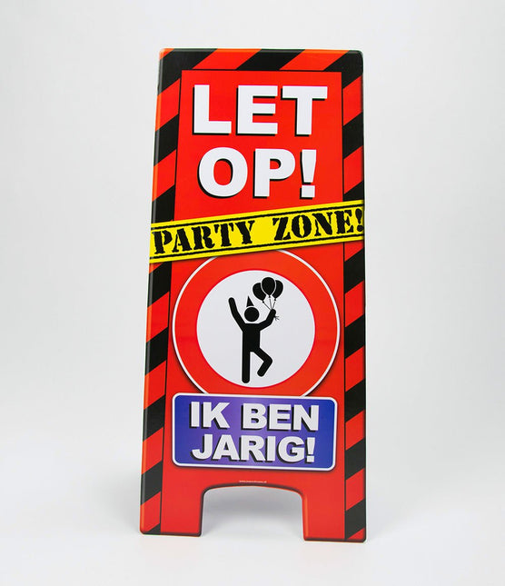 Warning Sign Ik Ben Jarig 62,5cm van Paper Dreams koop je bij Partywinkel