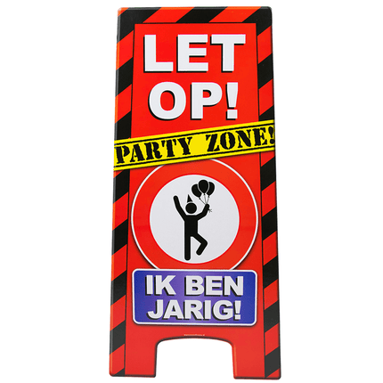 Warning Sign Ik Ben Jarig 62,5cm van Paper Dreams koop je bij Partywinkel