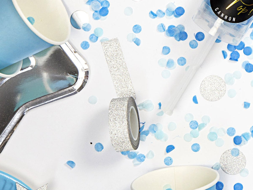 Washi Tape Goud Wit 10m 4st van Partydeco koop je bij Partywinkel