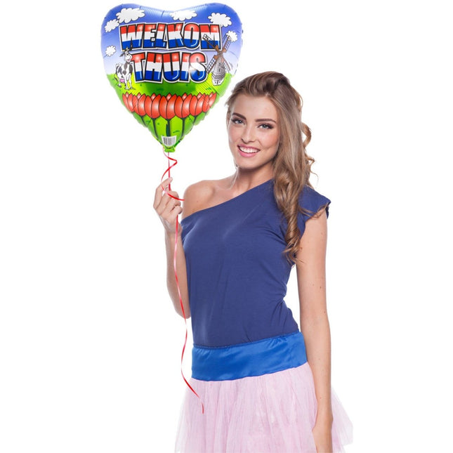 Welkom Thuis Ballon 45cm leeg van Folat koop je bij Partywinkel