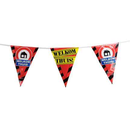 Welkom Thuis Slingers Verkeersbord 10m van Paper Dreams koop je bij Partywinkel