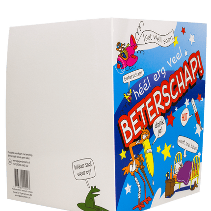 Wenskaart Beterschap 16,5cm van Paper Dreams koop je bij Partywinkel