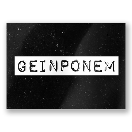 Wenskaart Geinponem 15cm van Paper Dreams koop je bij Partywinkel