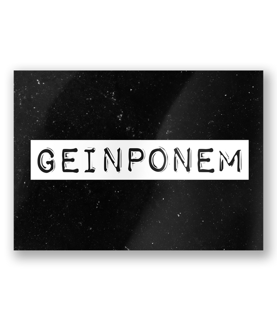 Wenskaart Geinponem 15cm van Paper Dreams koop je bij Partywinkel