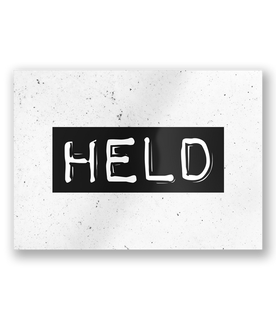 Wenskaart Held 15cm van Paper Dreams koop je bij Partywinkel