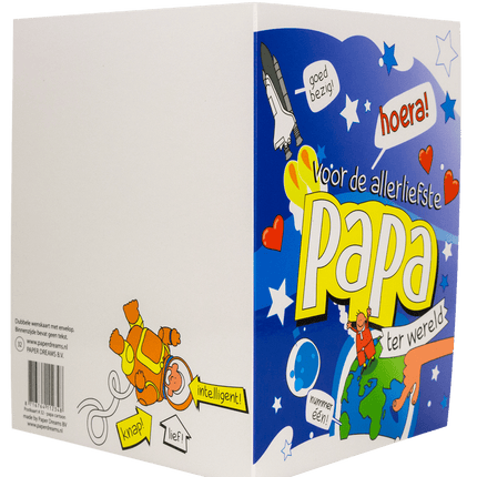 Wenskaart Papa 16,5cm van Paper Dreams koop je bij Partywinkel