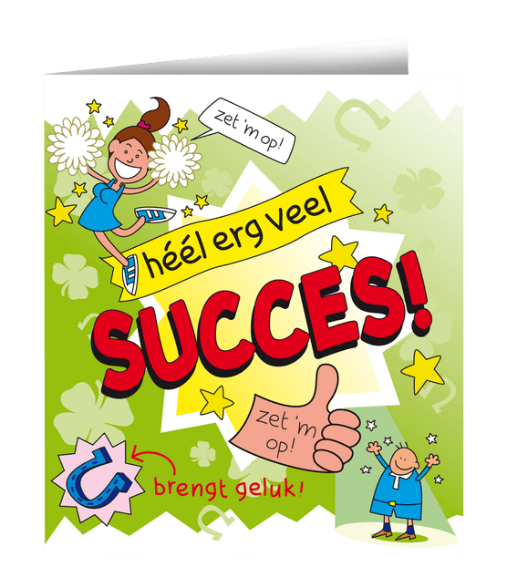 Wenskaart Succes 16,5cm van Paper Dreams koop je bij Partywinkel