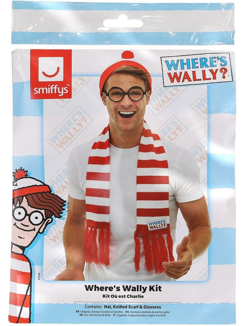 Where's Wally? Verkleedset muts, bril en sjaal van Smiffys koop je bij Partywinkel
