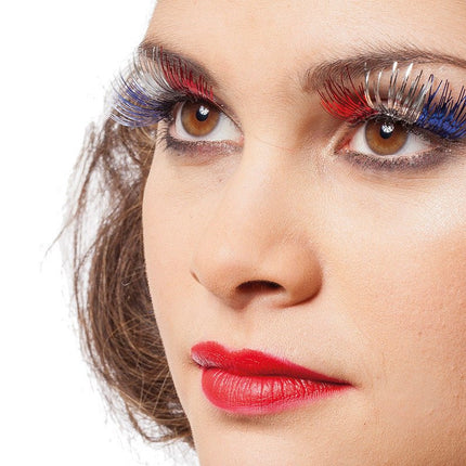 Rood Wit Blauwe Nep Wimpers Lametta van Wilbers & Wilbers koop je bij Partywinkel