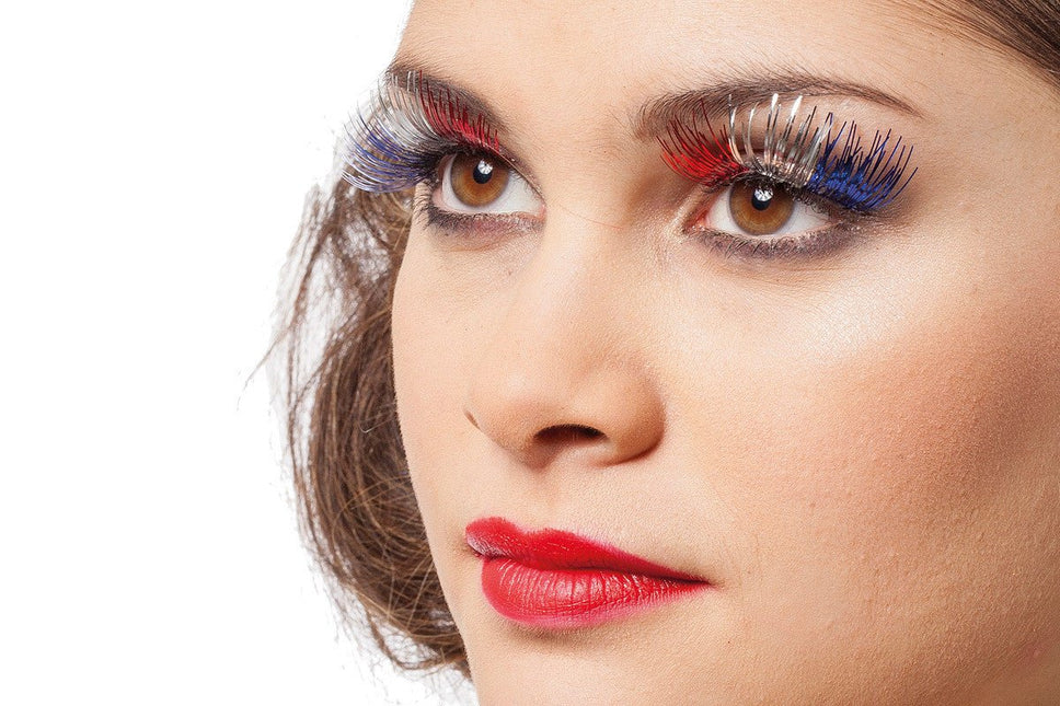 Rood Wit Blauwe Nep Wimpers Lametta van Wilbers & Wilbers koop je bij Partywinkel