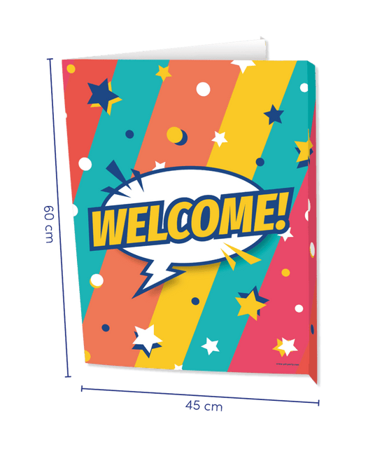 Window signs Welcome 60cm van Paper Dreams koop je bij Partywinkel