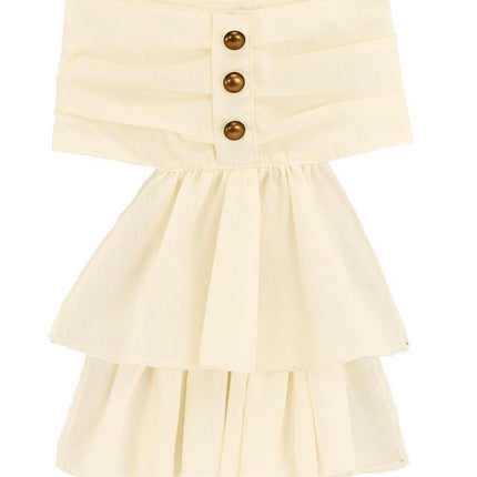 Wit Beige Jabot van Widmann koop je bij Partywinkel