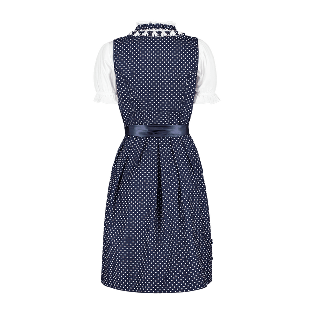 Wit Blauwe Dirndl Jurk Oktoberfest Dames van Haus Huberts koop je bij Partywinkel