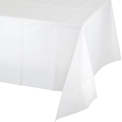 Wit Tafelkleed Plastic 2,74m van Creative Converting koop je bij Partywinkel