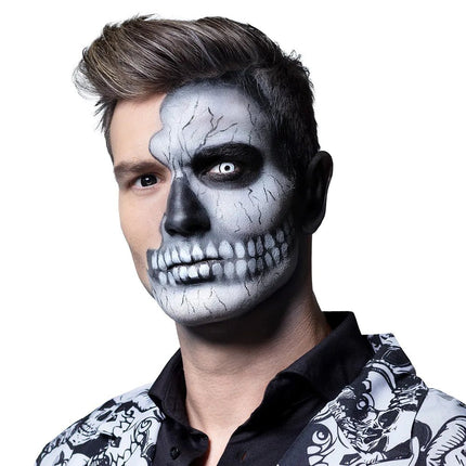 Wit Zwarte Kleurlenzen 3Mnd van Boland koop je bij Partywinkel