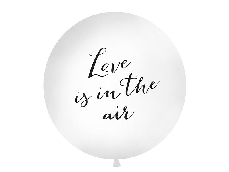 Witte Balllon Love Is In The Air 90cm van Partydeco koop je bij Partywinkel