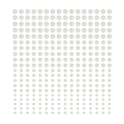 Witte Ballon Stickers Parels 3 - 6mm 440st van Partydeco koop je bij Partywinkel