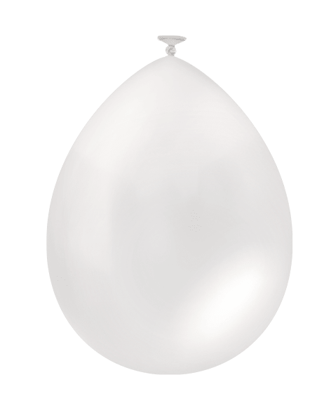 Witte Ballonnen Metallic 30cm 25st van Paper Dreams koop je bij Partywinkel