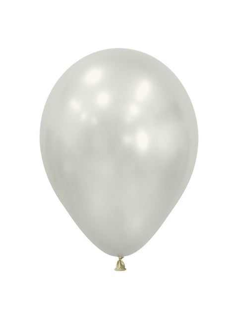 Witte Ballonnen Silk 23cm 50st van Sempertex koop je bij Partywinkel